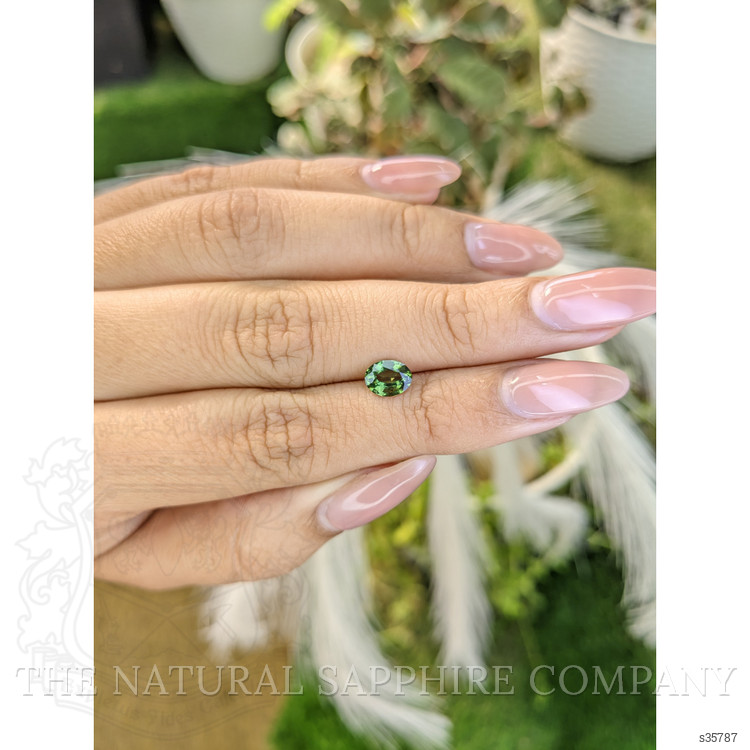 0.81 Ct. Green Sapphire from Madagascar