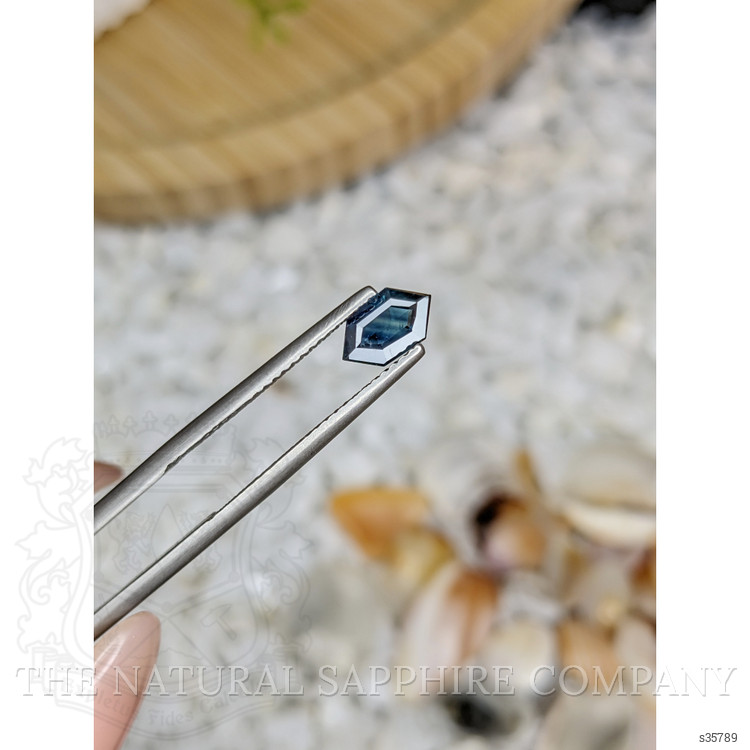0.83 Ct. Greenish Blue Sapphire from Madagascar