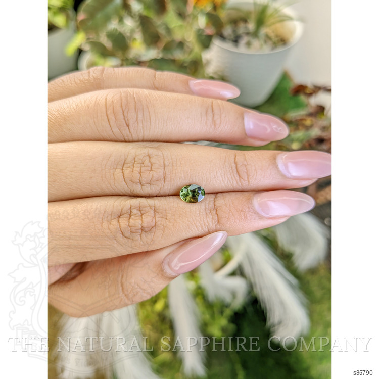 1.10 Ct. Yellowish Green Sapphire from Madagascar
