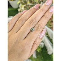 0.77 Ct. Green Sapphire from Madagascar Life Style