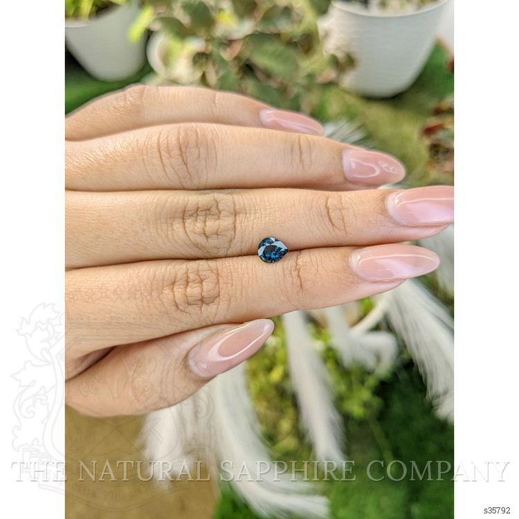 0.76 Ct. Greenish Blue Sapphire from Madagascar