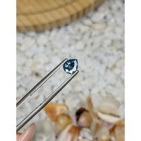 0.76 Ct. Greenish Blue Sapphire from Madagascar Life Style