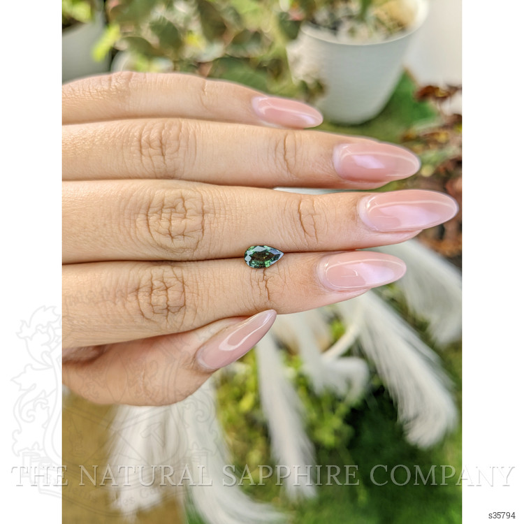 0.90 Ct. Green Sapphire from Madagascar