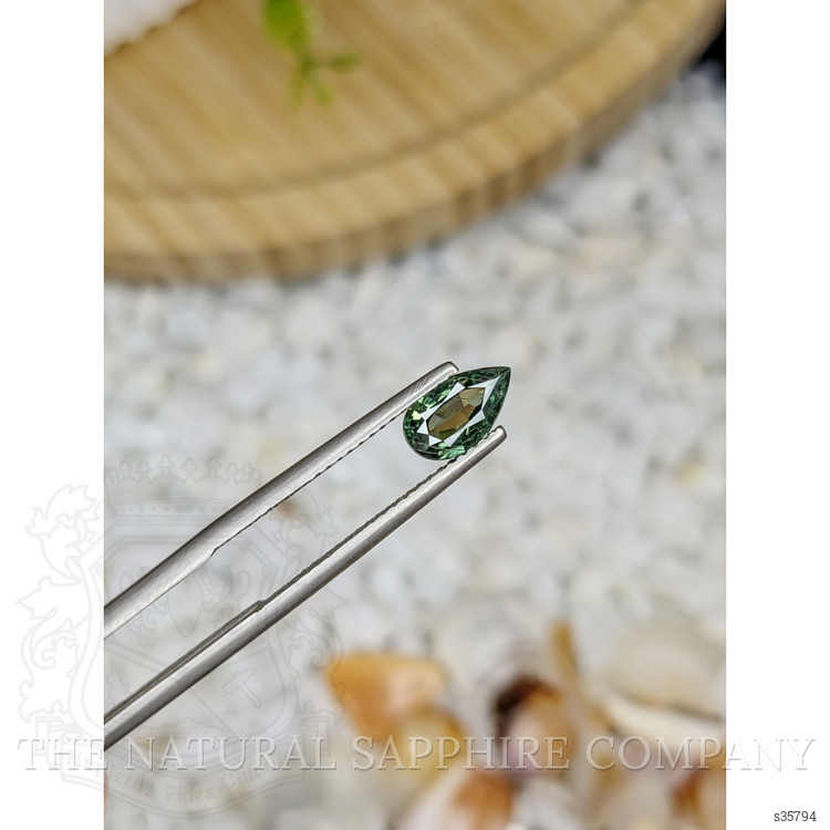 0.90 Ct. Green Sapphire from Madagascar