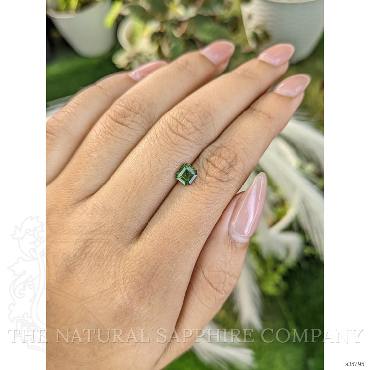 1.13 Ct. Yellowish Green Sapphire from Madagascar