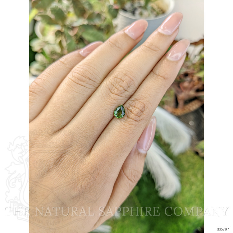 1.12 Ct. Yellowish Green Sapphire from Madagascar