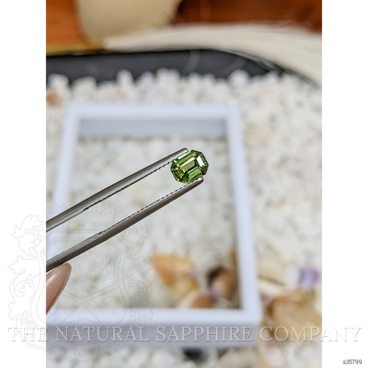 0.82 Ct. Yellowish Green Sapphire from Madagascar