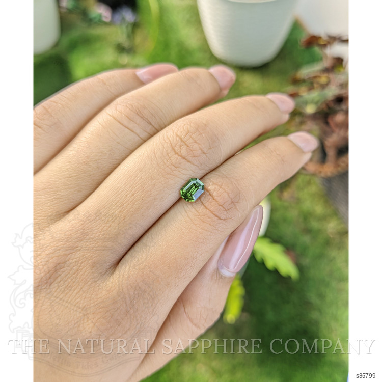 0.82 Ct. Yellowish Green Sapphire from Madagascar