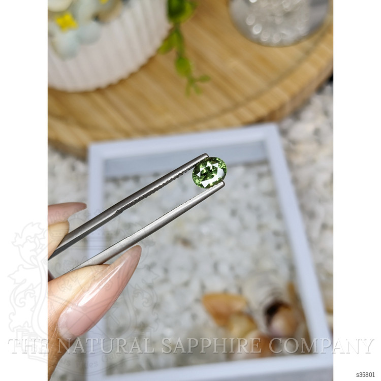 0.98 Ct. Green Sapphire from Madagascar