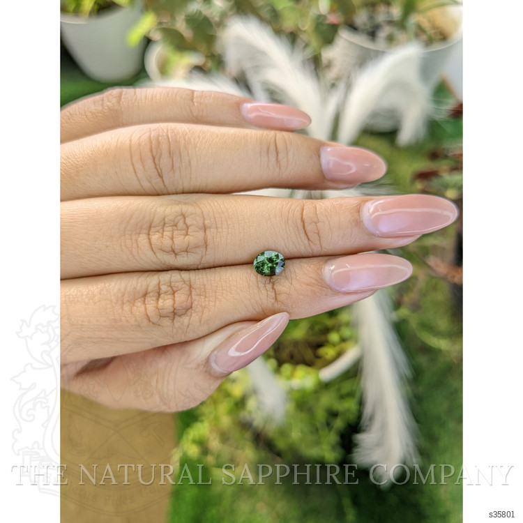 0.98 Ct. Green Sapphire from Madagascar