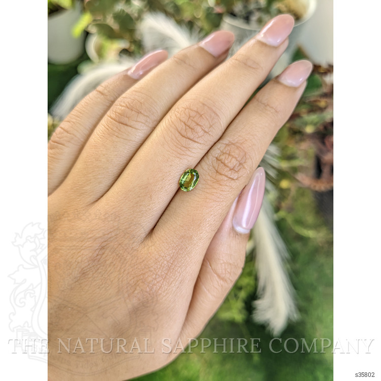 0.99 Ct. Yellowish Green Sapphire from Madagascar