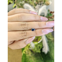 0.90 Ct. Blue Sapphire from Madagascar Life Style