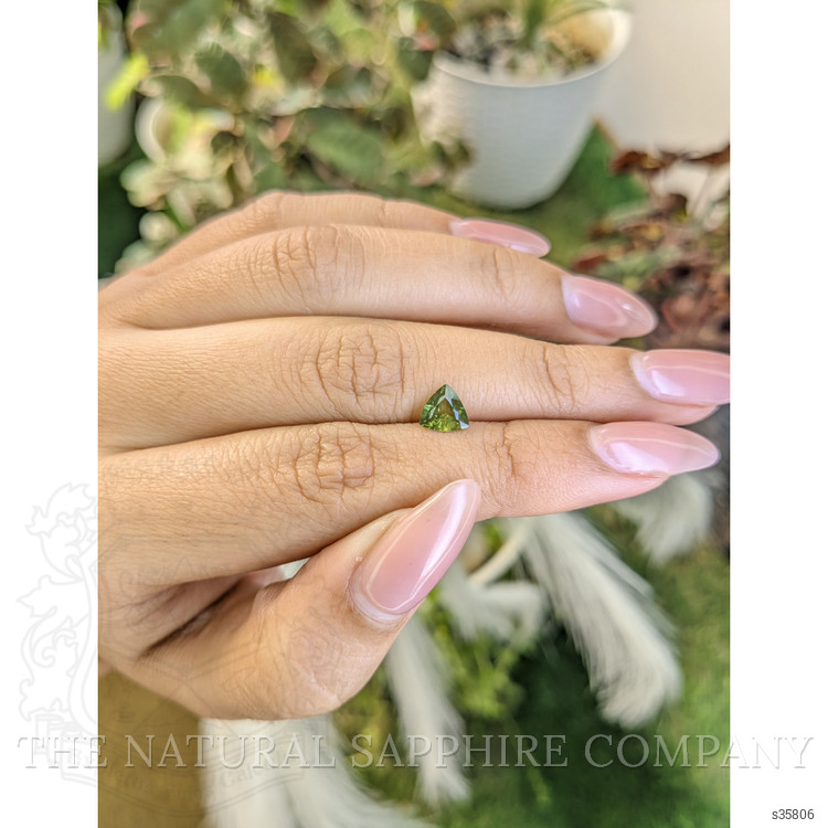0.81 Ct. Yellowish Green Sapphire from Madagascar