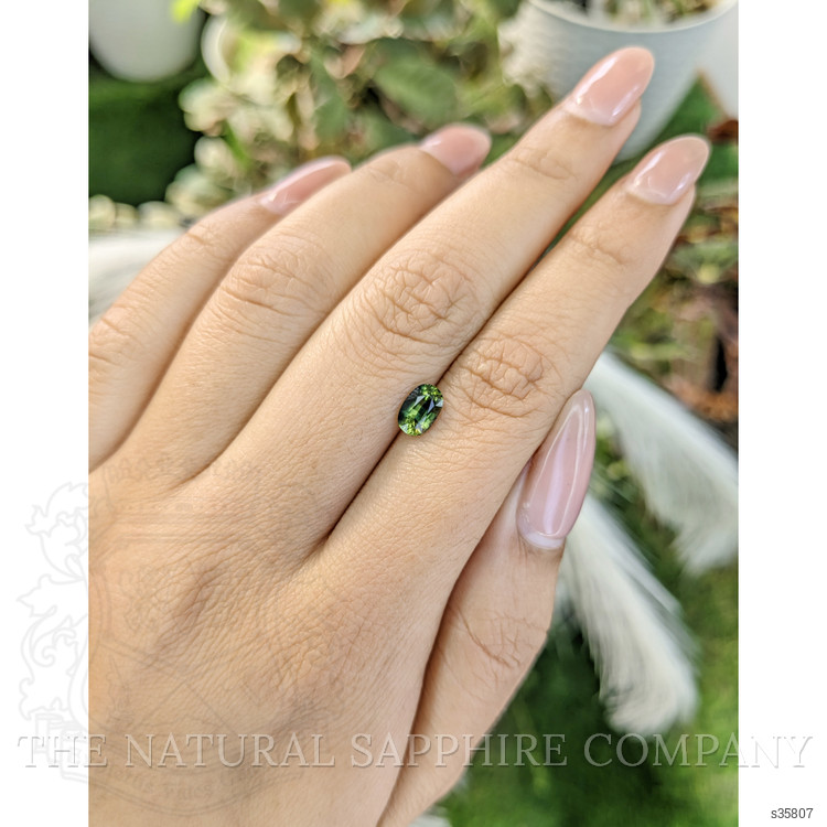 1.00 Ct. Bluish Green Sapphire from Madagascar