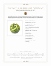 3.02 Ct. Yellowish Green Sapphire from Madagascar Scan Report