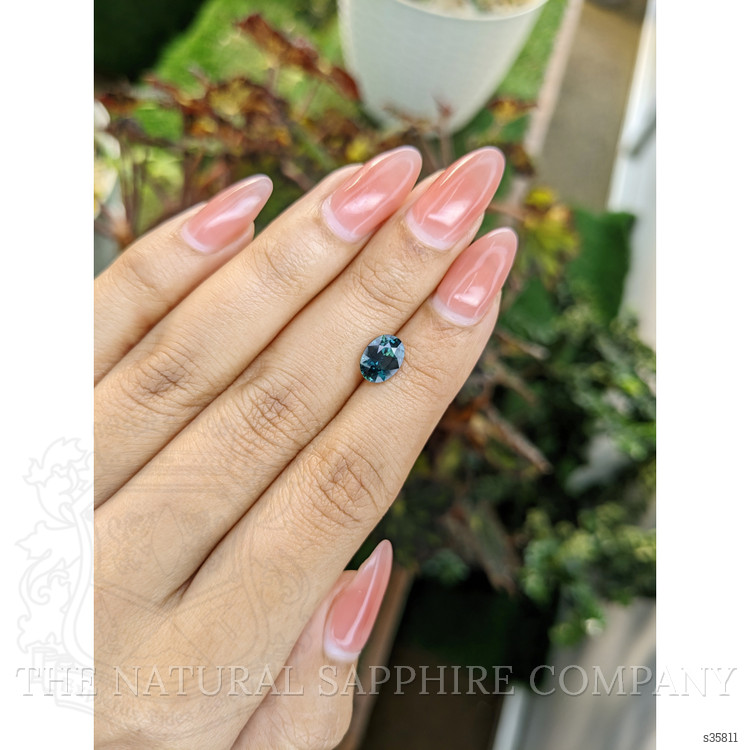 1.90 Ct. Greenish Blue Sapphire from Madagascar