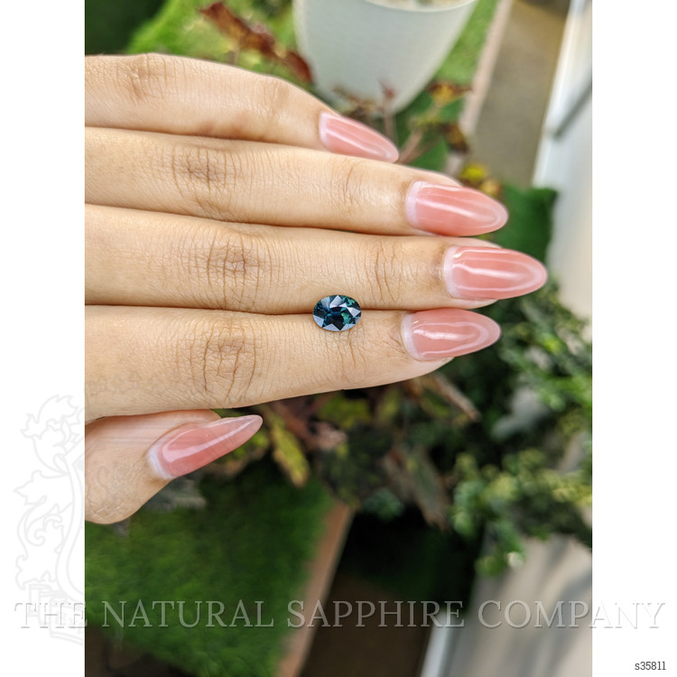 1.90 Ct. Greenish Blue Sapphire from Madagascar