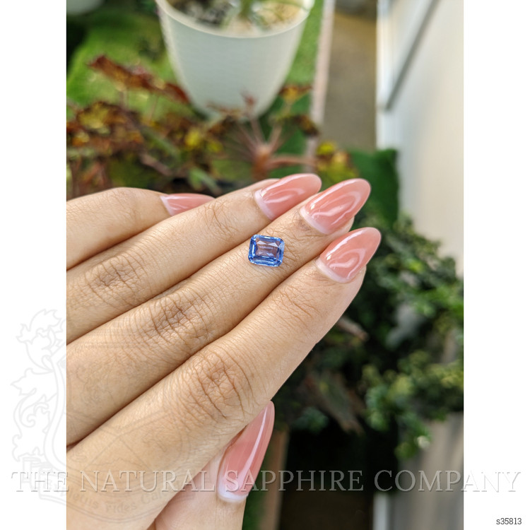 1.55 Ct. Blue Sapphire from Ceylon (Sri Lanka)
