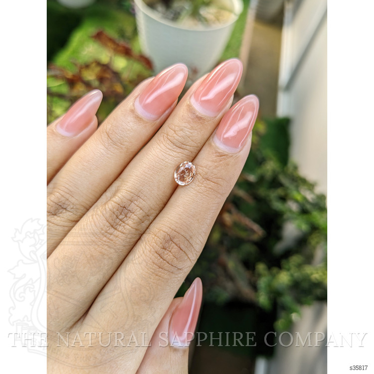 1.04 Ct. Peach Sapphire from Ceylon (Sri Lanka)