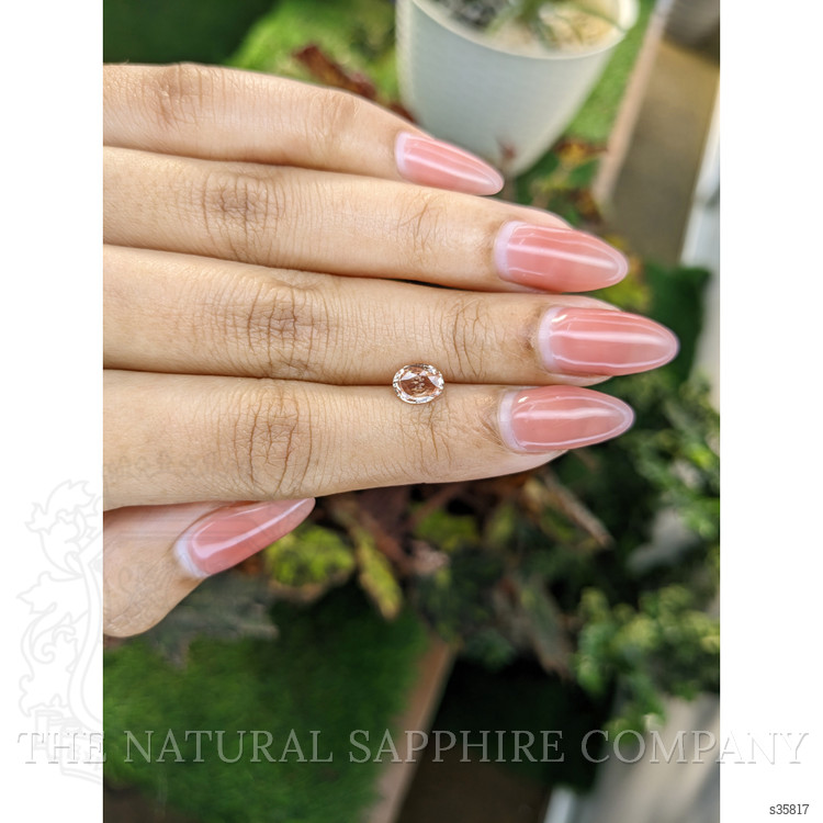 1.04 Ct. Peach Sapphire from Ceylon (Sri Lanka)