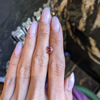 1.60 Ct. Padparadscha Sapphire from Ceylon (Sri Lanka) Life Style
