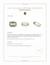 2.44 Ct. Greenish Brown Sapphire from Ceylon (Sri Lanka) Appraisal