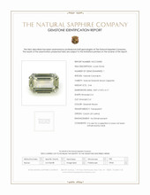 2.44 Ct. Greenish Brown Sapphire from Ceylon (Sri Lanka) Scan Report
