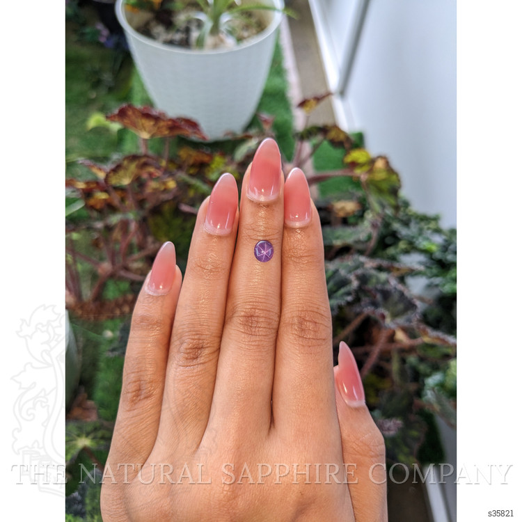 1.36 Ct. Purple Star Sapphire from Ceylon (Sri Lanka)