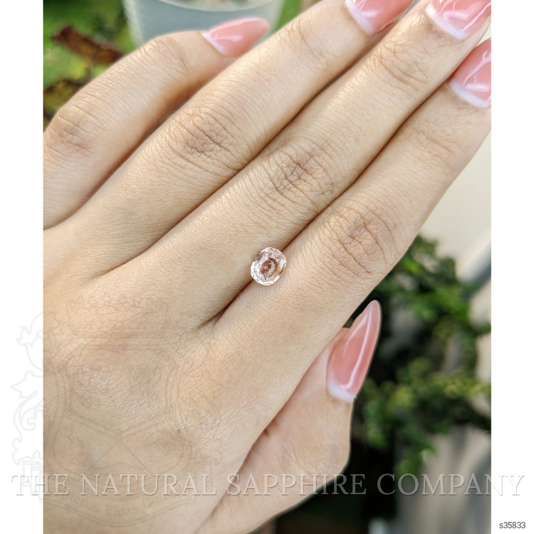 1.09 Ct. Peach Sapphire from Ceylon (Sri Lanka)