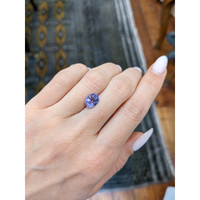 2.57 Ct. Violet Sapphire from Ceylon (Sri Lanka) Life Style