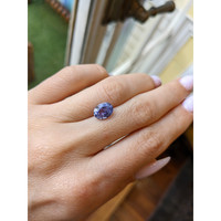 2.57 Ct. Violet Sapphire from Ceylon (Sri Lanka) Life Style
