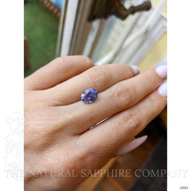 2.57 Ct. Violet Sapphire from Ceylon (Sri Lanka)