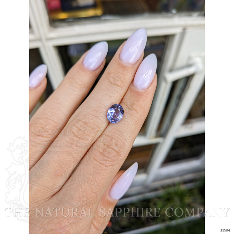 2.57 Ct. Violet Sapphire from Ceylon (Sri Lanka)