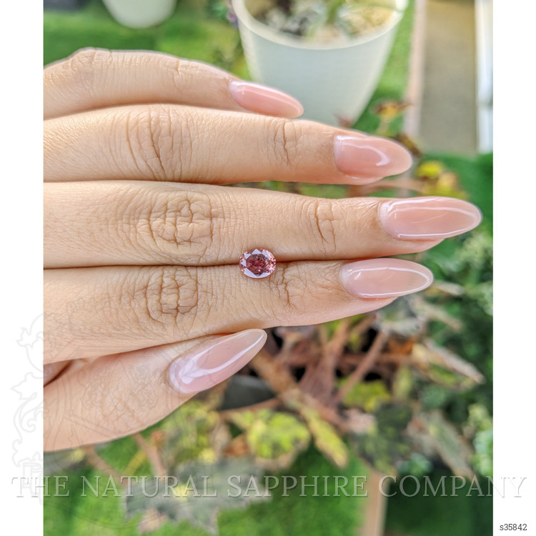 1.11 Ct. Pinkish Brown Sapphire from Ceylon (Sri Lanka)