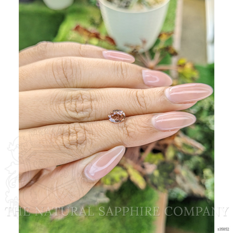 1.24 Ct. Peach Sapphire from Ceylon (Sri Lanka)