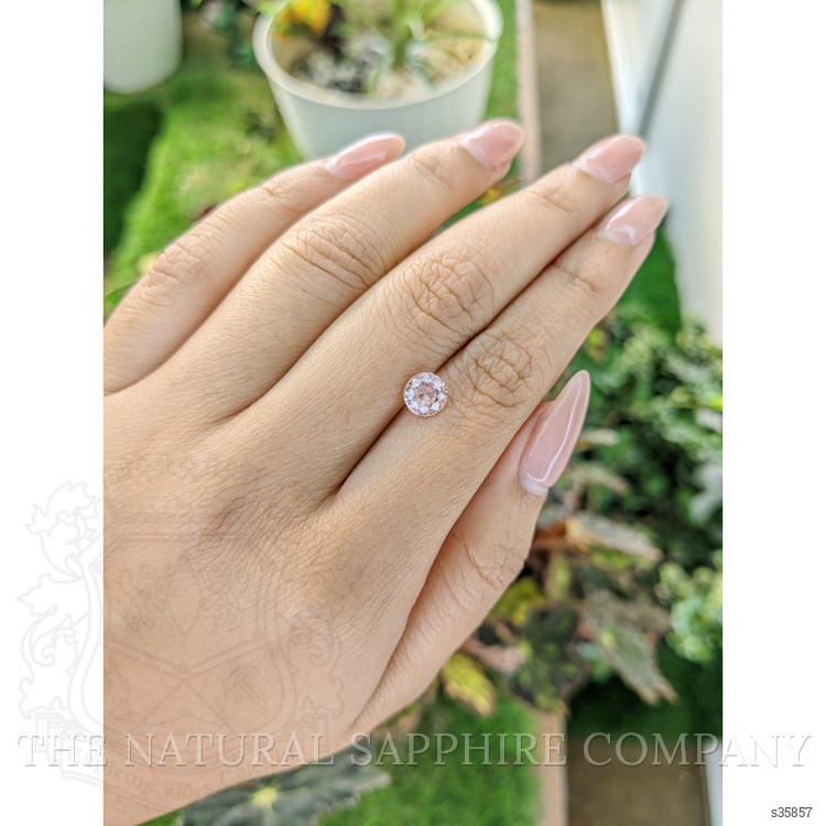 1.29 Ct. Peach Sapphire from Ceylon (Sri Lanka)