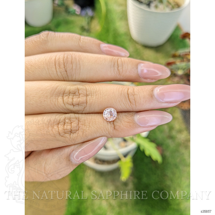 1.29 Ct. Peach Sapphire from Ceylon (Sri Lanka)