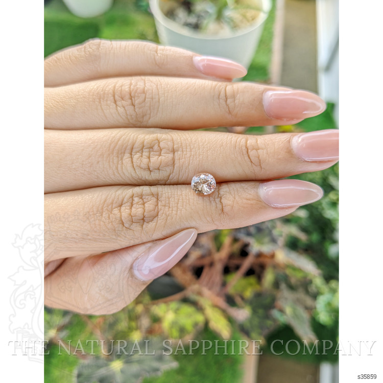1.11 Ct. Peach Sapphire from Ceylon (Sri Lanka)