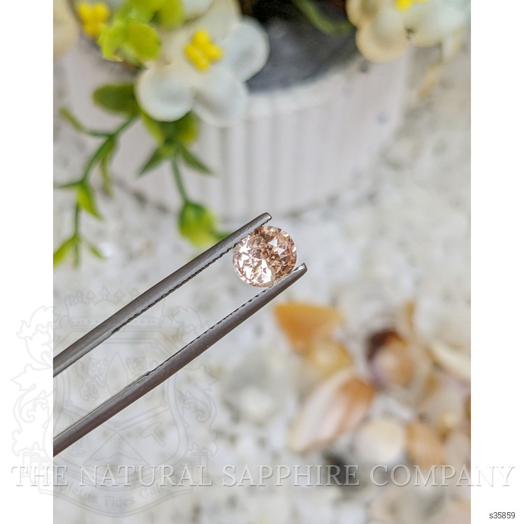 1.11 Ct. Peach Sapphire from Ceylon (Sri Lanka)