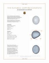 9.68 Ct. Blue Cabochon Sapphire from Ceylon (Sri Lanka) 3 D Scan Report