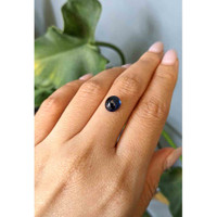 3.73 Ct. Blue Cabochon Sapphire from Ceylon (Sri Lanka) Life Style