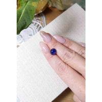 5.48 Ct. Blue Cabochon Sapphire from Ceylon (Sri Lanka) Life Style