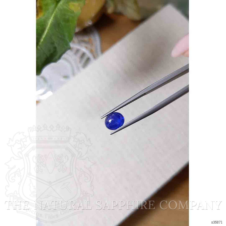 2.34 Ct. Blue Cabochon Sapphire from Ceylon (Sri Lanka)