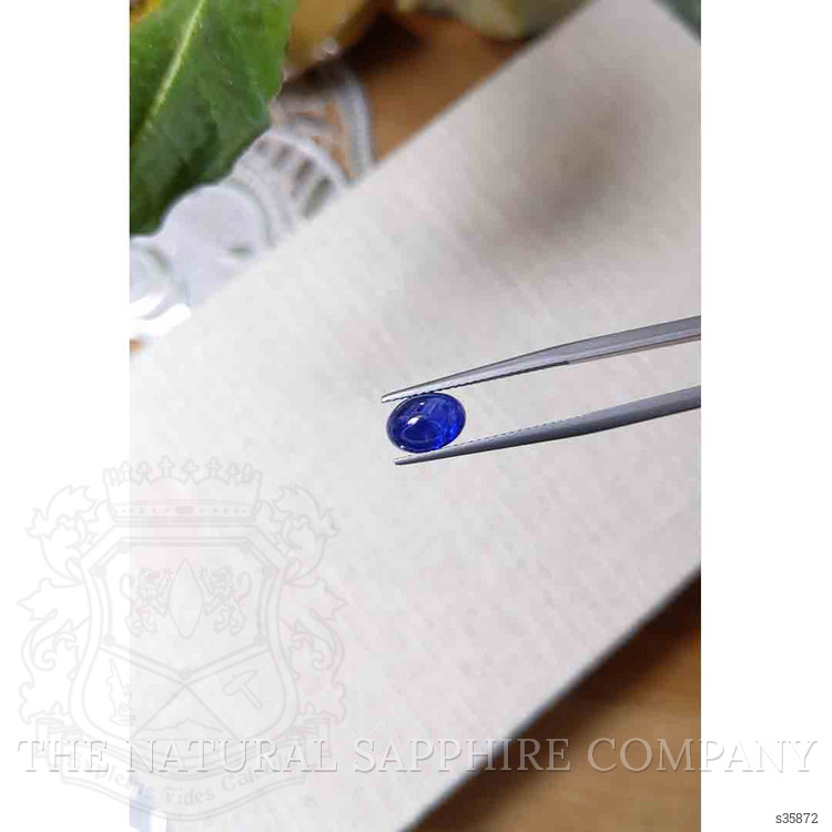 2.90 Ct. Blue Cabochon Sapphire from Ceylon (Sri Lanka)