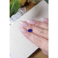 2.90 Ct. Blue Cabochon Sapphire from Ceylon (Sri Lanka) Life Style