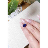 7.30 Ct. Blue Cabochon Sapphire from Ceylon (Sri Lanka) Life Style