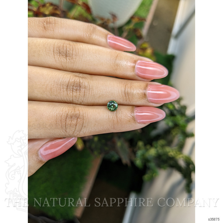 0.75 Ct. Green Sapphire from Madagascar