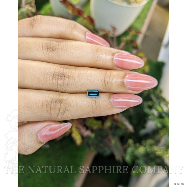 0.74 Ct. Greenish Blue Sapphire from Madagascar