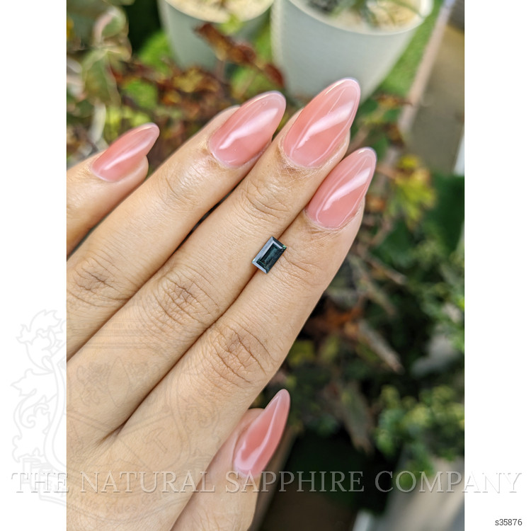 0.74 Ct. Greenish Blue Sapphire from Madagascar