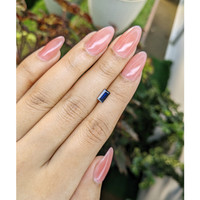 0.85 Ct. Blue Sapphire from Madagascar Life Style